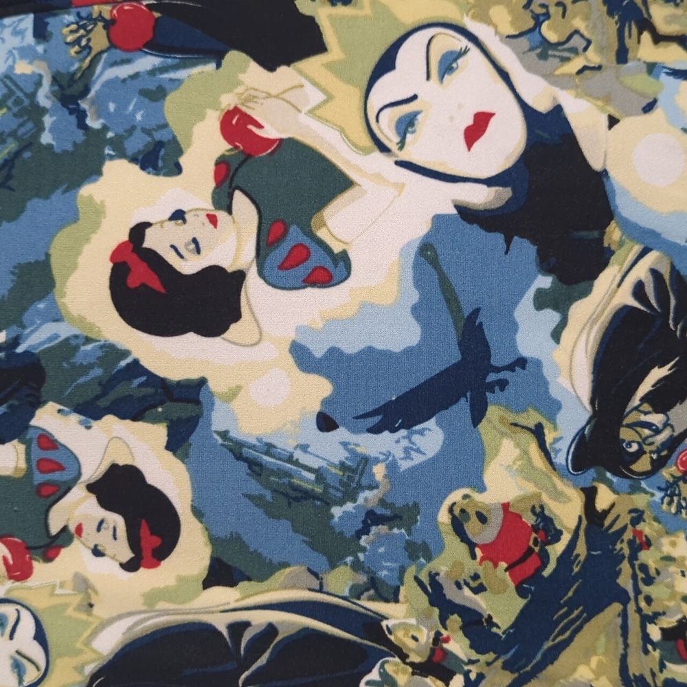 Lularoe Womens Leggings Snow White Evil Queen Villans Princess Dwarves Disney TC